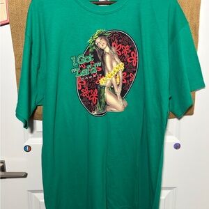Vintage 90s Green “I Just Got Leid” Hawaii Graphic T-Shirt (XL)